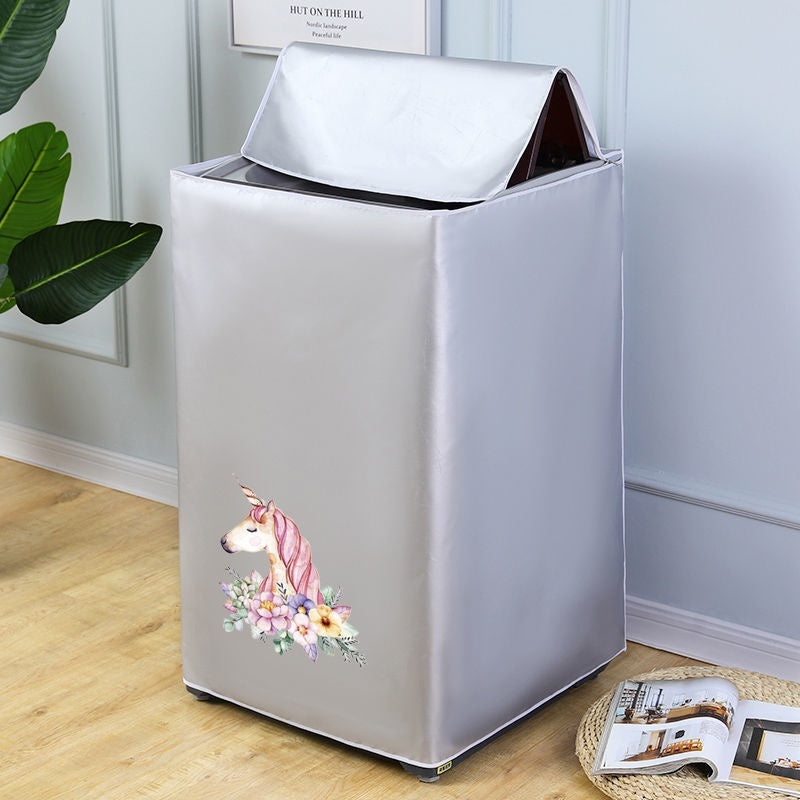 Oxford Cloth Waterproof And Sun Protection Up-open Washing Machine Dirt-proof Cover