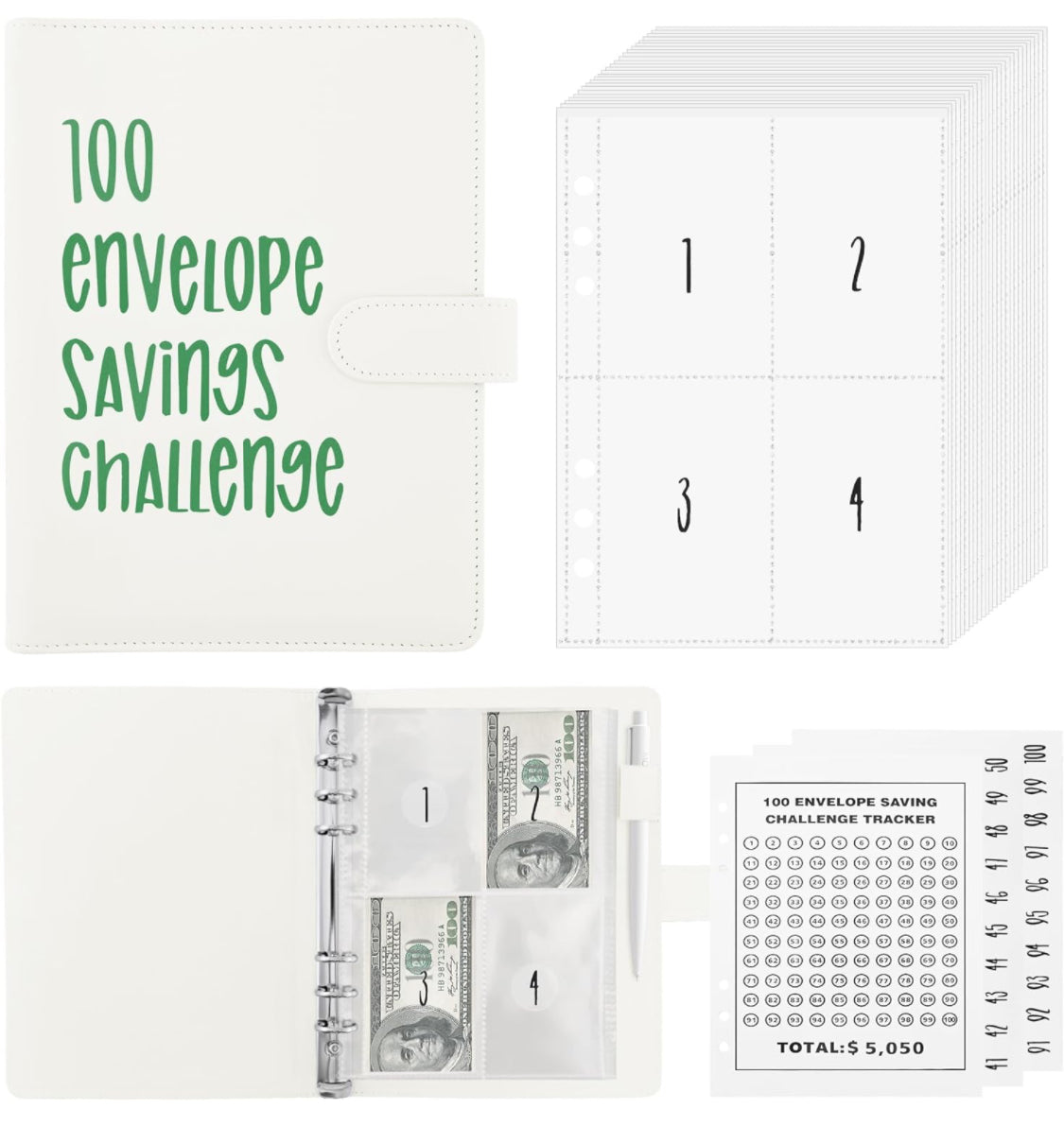 100 Envelope Challenge Binder