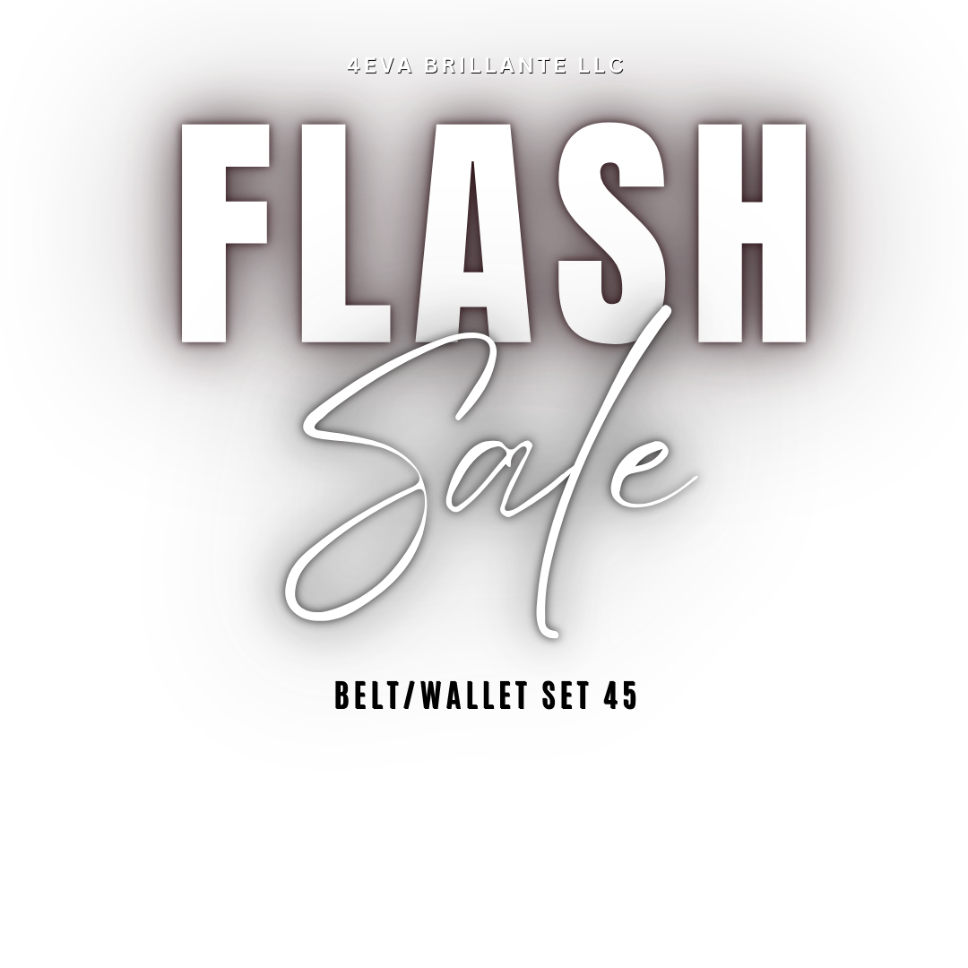 Belt/Wallet Set Flash Sale