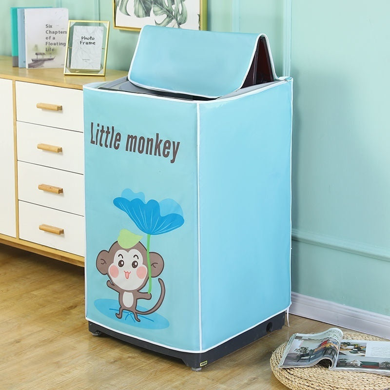 Oxford Cloth Waterproof And Sun Protection Up-open Washing Machine Dirt-proof Cover