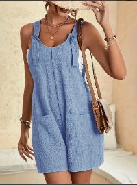 Casual Fashion Suspender Shorts Jumpsuit Strap Pants