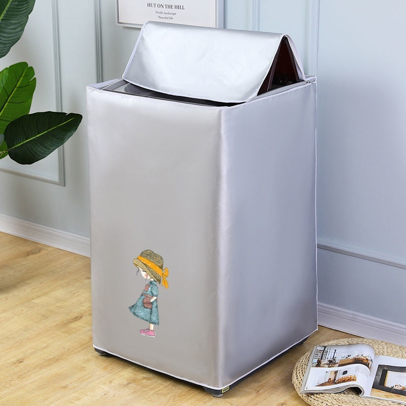 Oxford Cloth Waterproof And Sun Protection Up-open Washing Machine Dirt-proof Cover