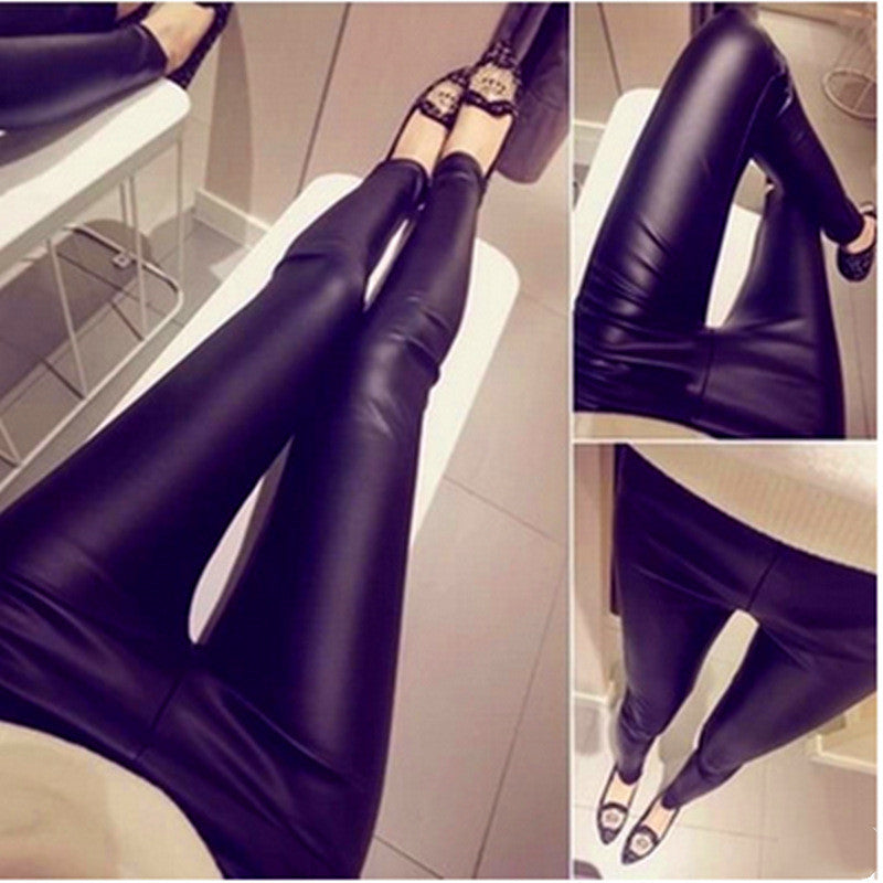 Leggings Outside Wear Slimming Ladies Elastic Waist Cropped Pants