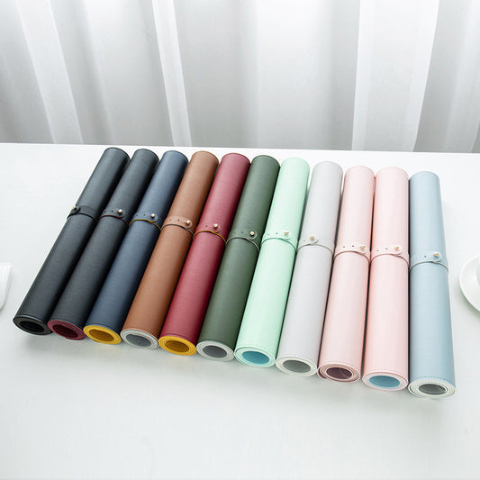 Double-sided Heterochromatic Mouse Pad Oversized Leather Table Mat