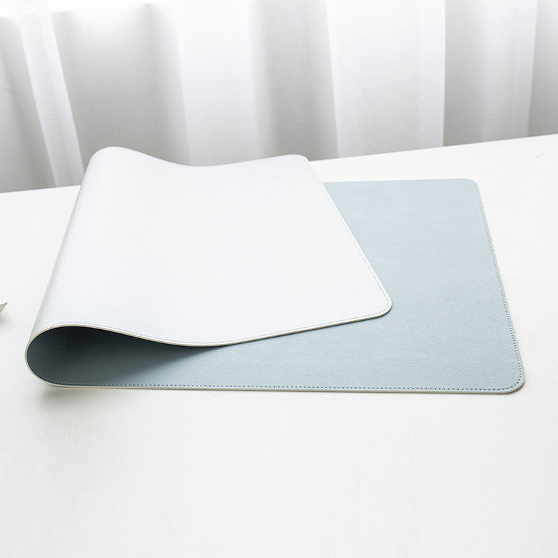 Double-sided Heterochromatic Mouse Pad Oversized Leather Table Mat
