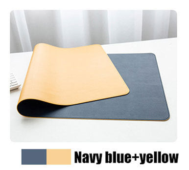 Double-sided Heterochromatic Mouse Pad Oversized Leather Table Mat