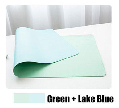 Double-sided Heterochromatic Mouse Pad Oversized Leather Table Mat