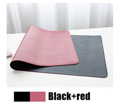 Double-sided Heterochromatic Mouse Pad Oversized Leather Table Mat