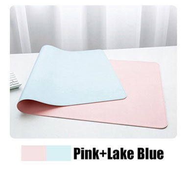Double-sided Heterochromatic Mouse Pad Oversized Leather Table Mat