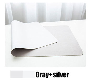 Double-sided Heterochromatic Mouse Pad Oversized Leather Table Mat