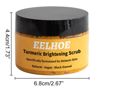 EELHOE Turmeric Body Scrub Cream Skin Cleaning Cutin