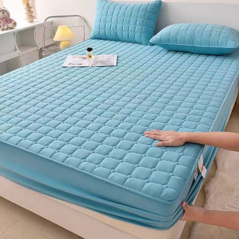 Thick Dustproof Non-slip Four Seasons Universal Quilted Fitted Sheet