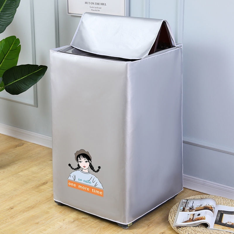 Oxford Cloth Waterproof And Sun Protection Up-open Washing Machine Dirt-proof Cover