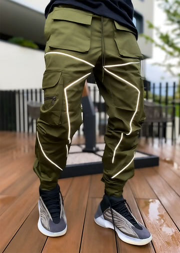 Reflective Line Casual Pants