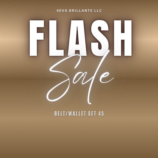 Belt/Wallet Set Flash Sale