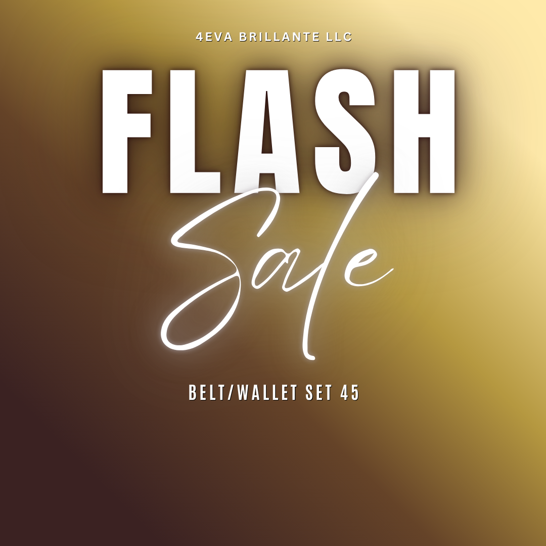 Belt/Wallet Set Flash Sale