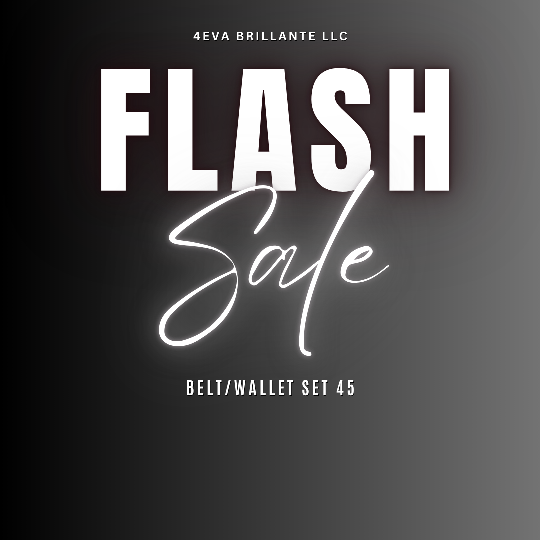 Belt/Wallet Set Flash Sale