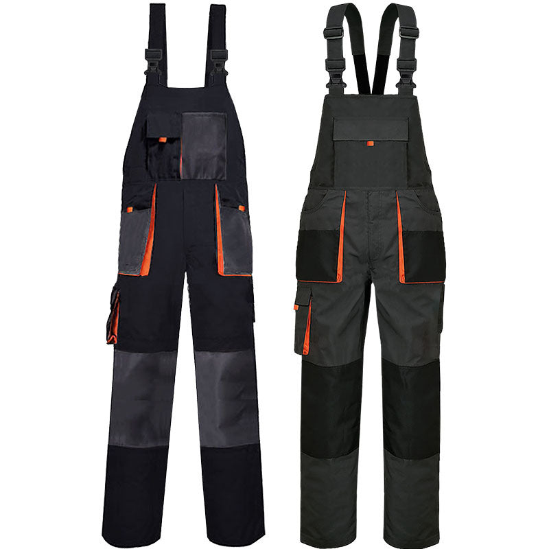 Multi-pocket Overalls Suit Wear-resistant One-piece