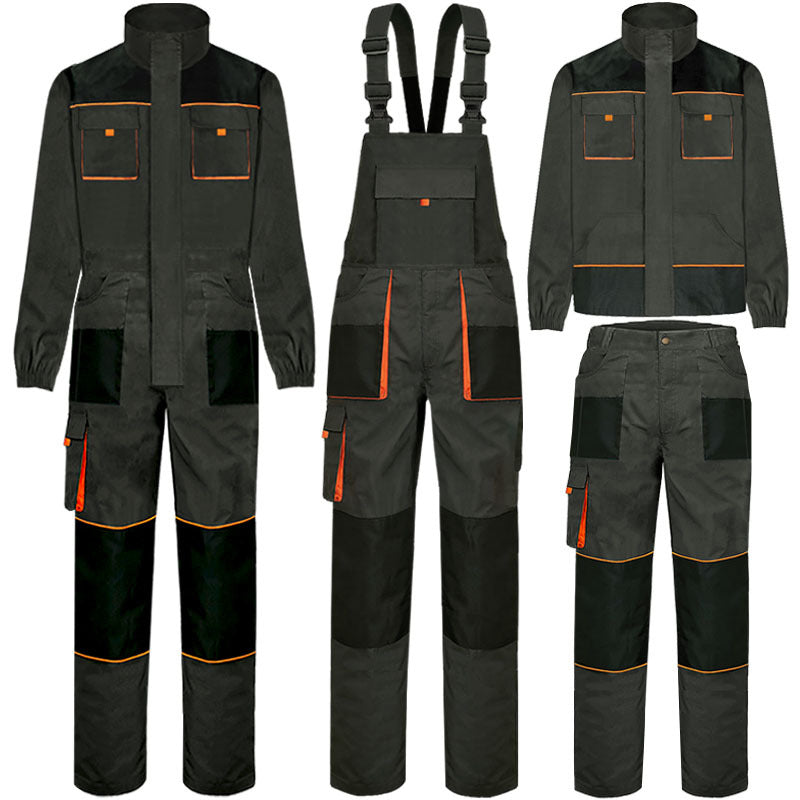 Multi-pocket Overalls Suit Wear-resistant One-piece
