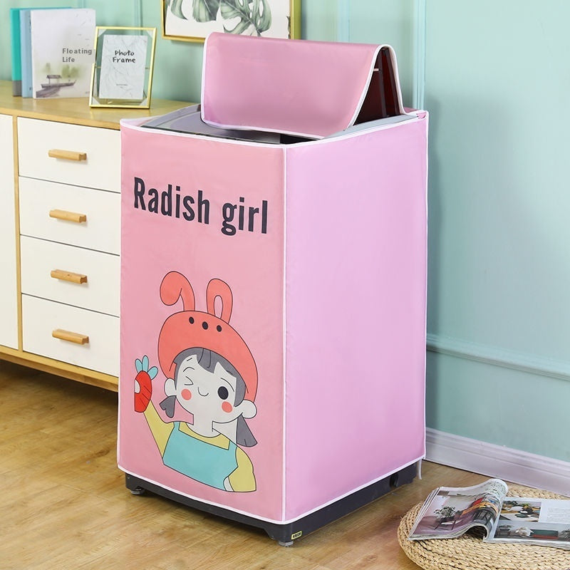 Oxford Cloth Waterproof And Sun Protection Up-open Washing Machine Dirt-proof Cover