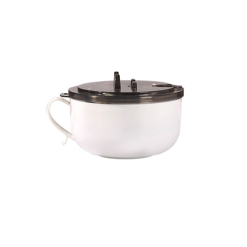 Cross-border 304 Stainless Steel Bubble Creative Student With Cover Water Filter Noodle Bowl